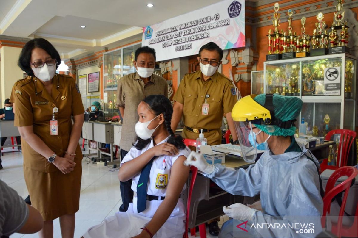 Pemkot Denpasar mulai vaksinasi COVID-19 anak umur 12-17 tahun