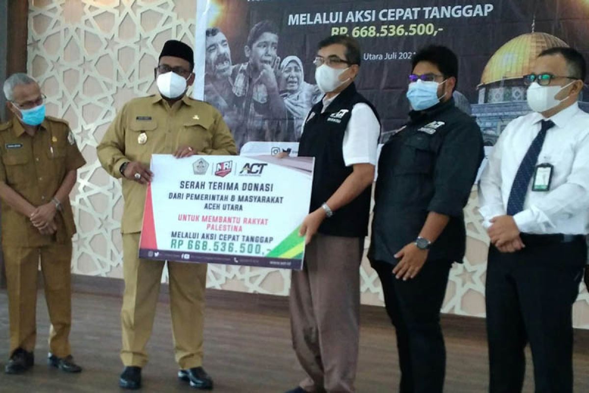 Aceh Utara sumbang Rp668,5 juta untuk rakyat Palestina