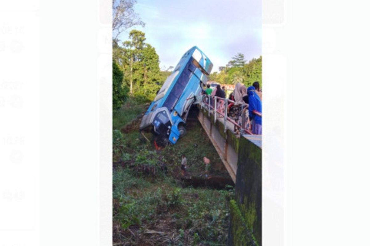 Bis Damri jurusan Pontianak-Putussibau kecelakaan, penumpang selamat