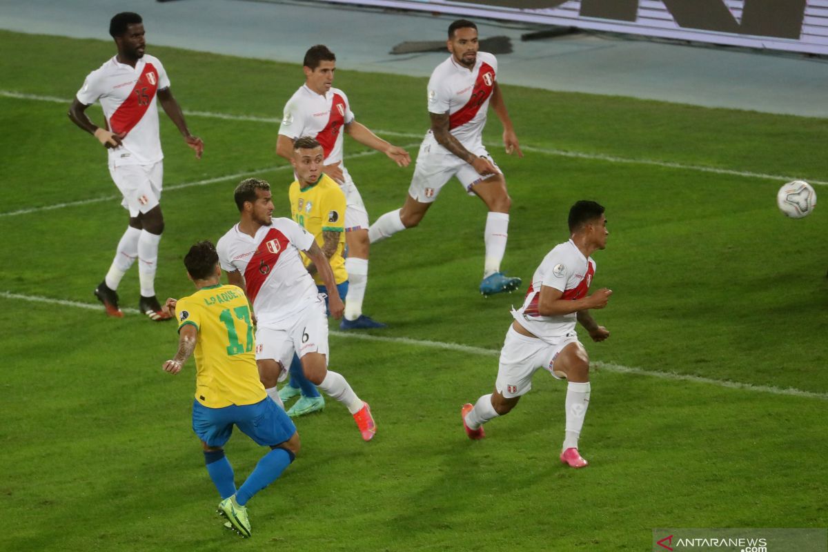 Akhirnya Brazil melaju ke final Copa America setelah menang tipis 1-0 atas Peru