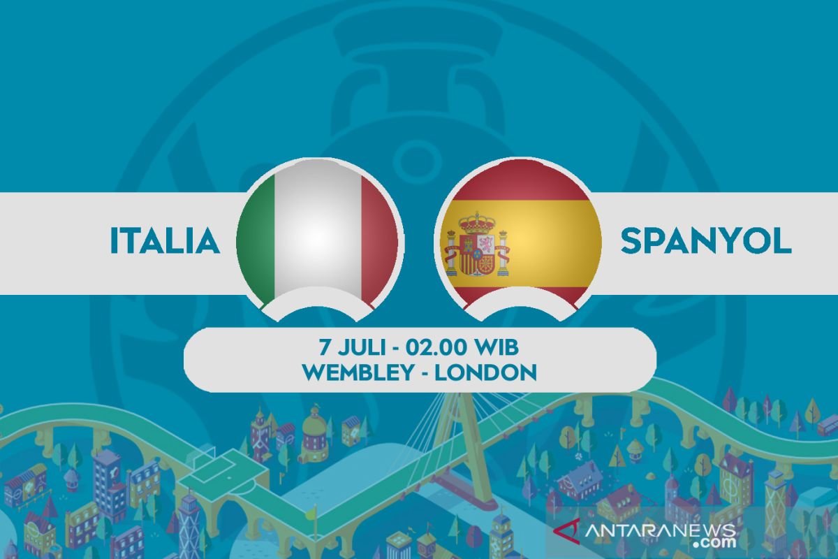 Euro 2020, Italia vs Spanyol bakal diwarnai  perebutan penguasaan bola