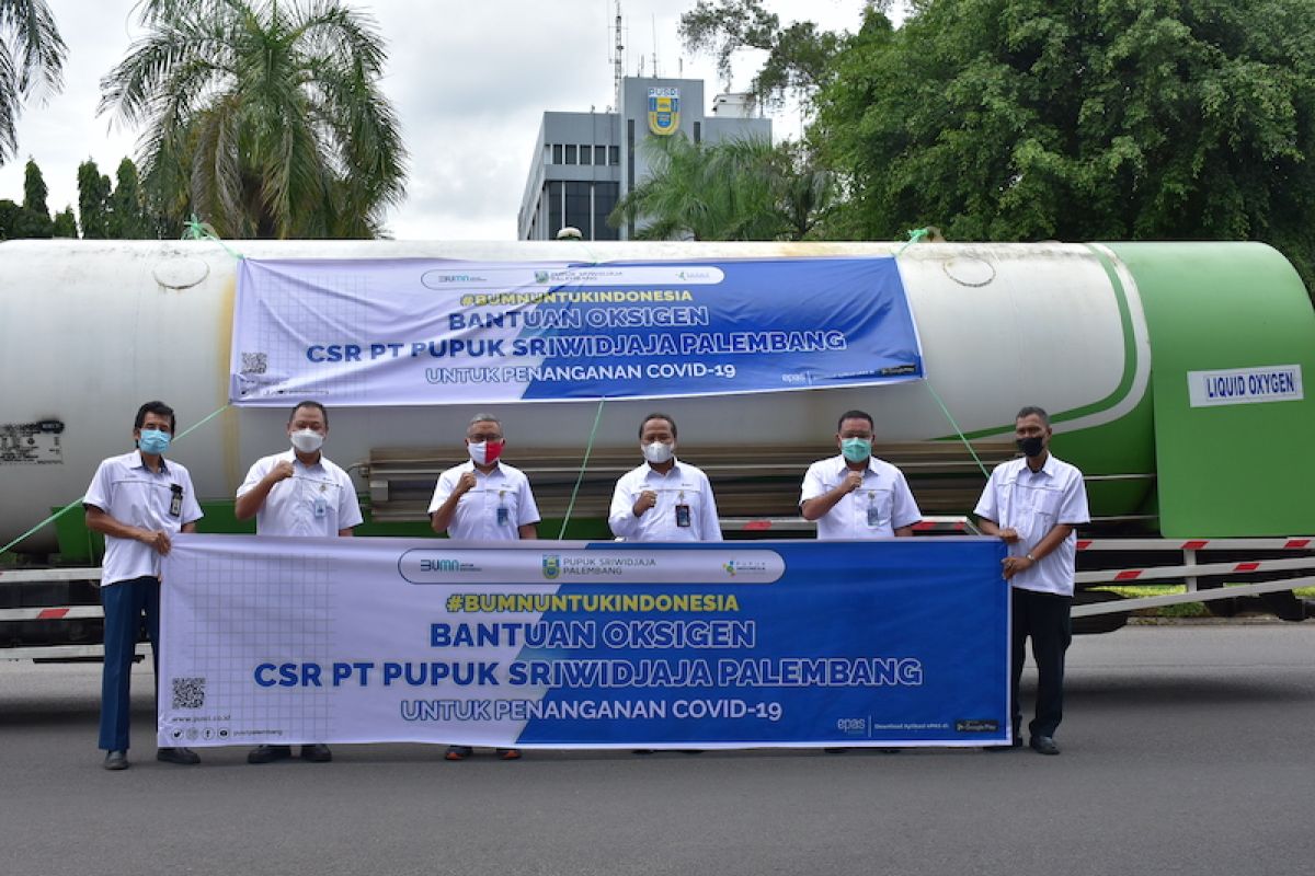 Pusri kirim 11,18 ton oksigen cair ke sejumlah rumah sakit di Jakarta dan Bandung