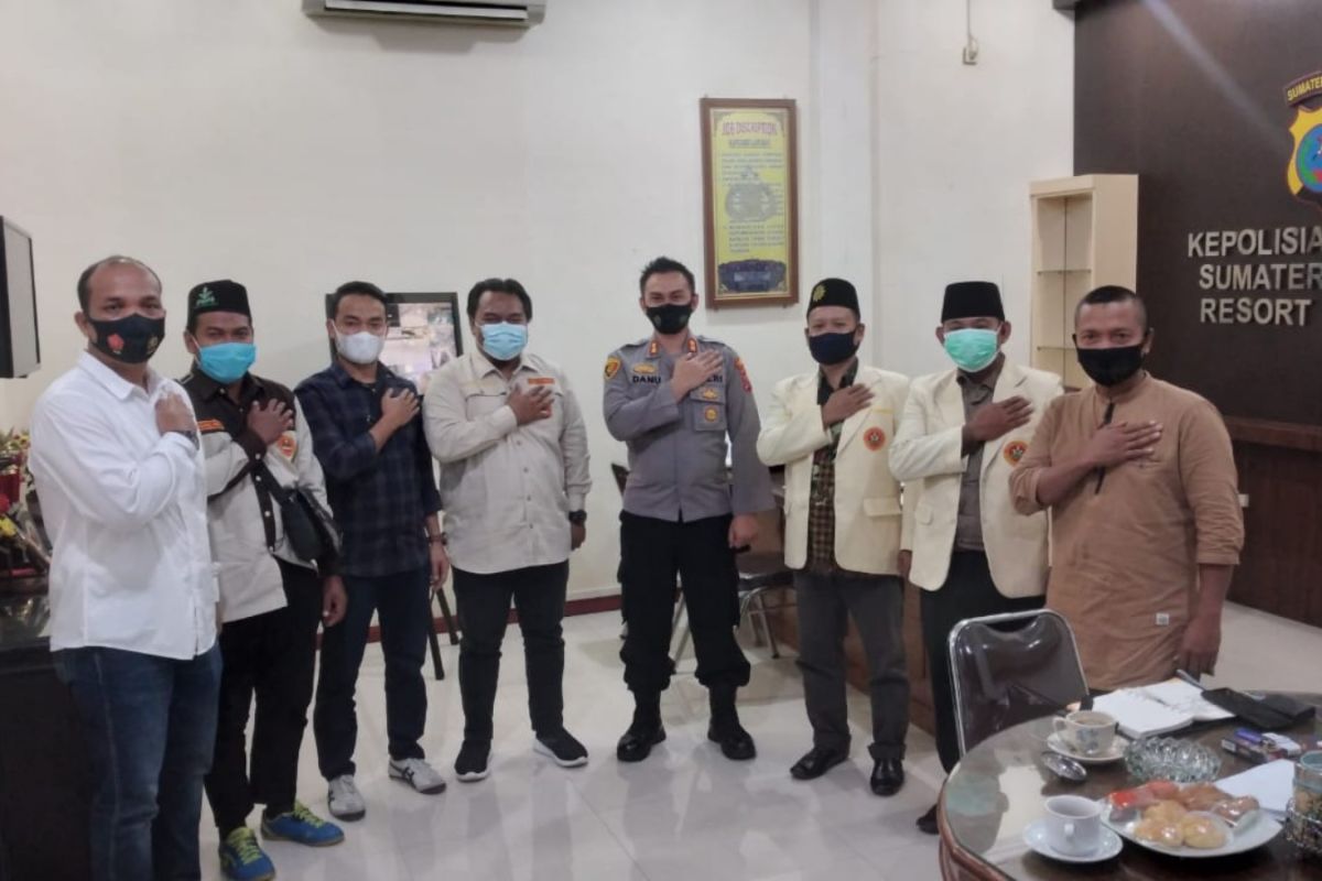 Pemuda Muhammadiyah bersilaturahmi dengan Kapolres Langkat