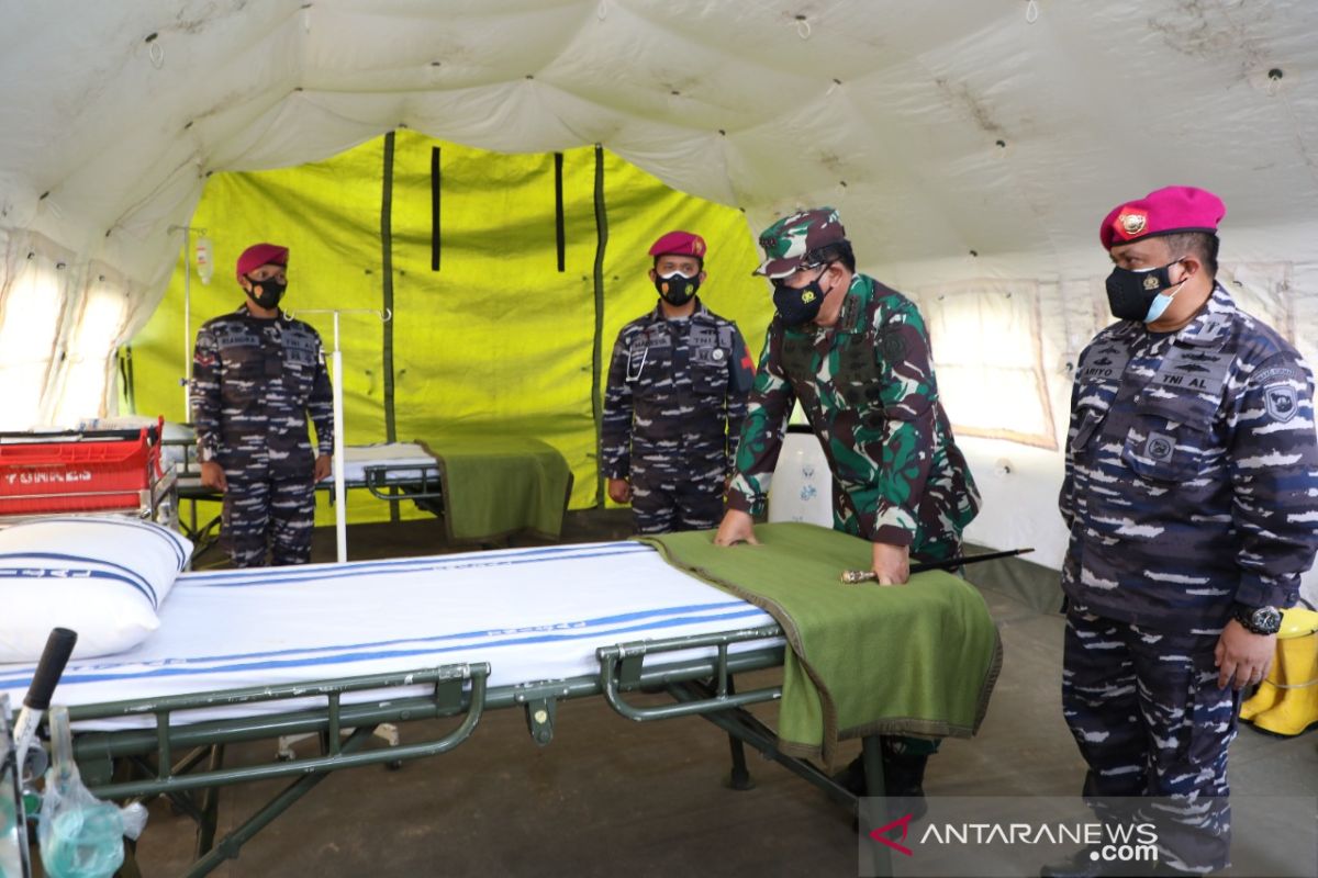 TNI siapkan 650 tempat tidur di rumah sakit lapangan