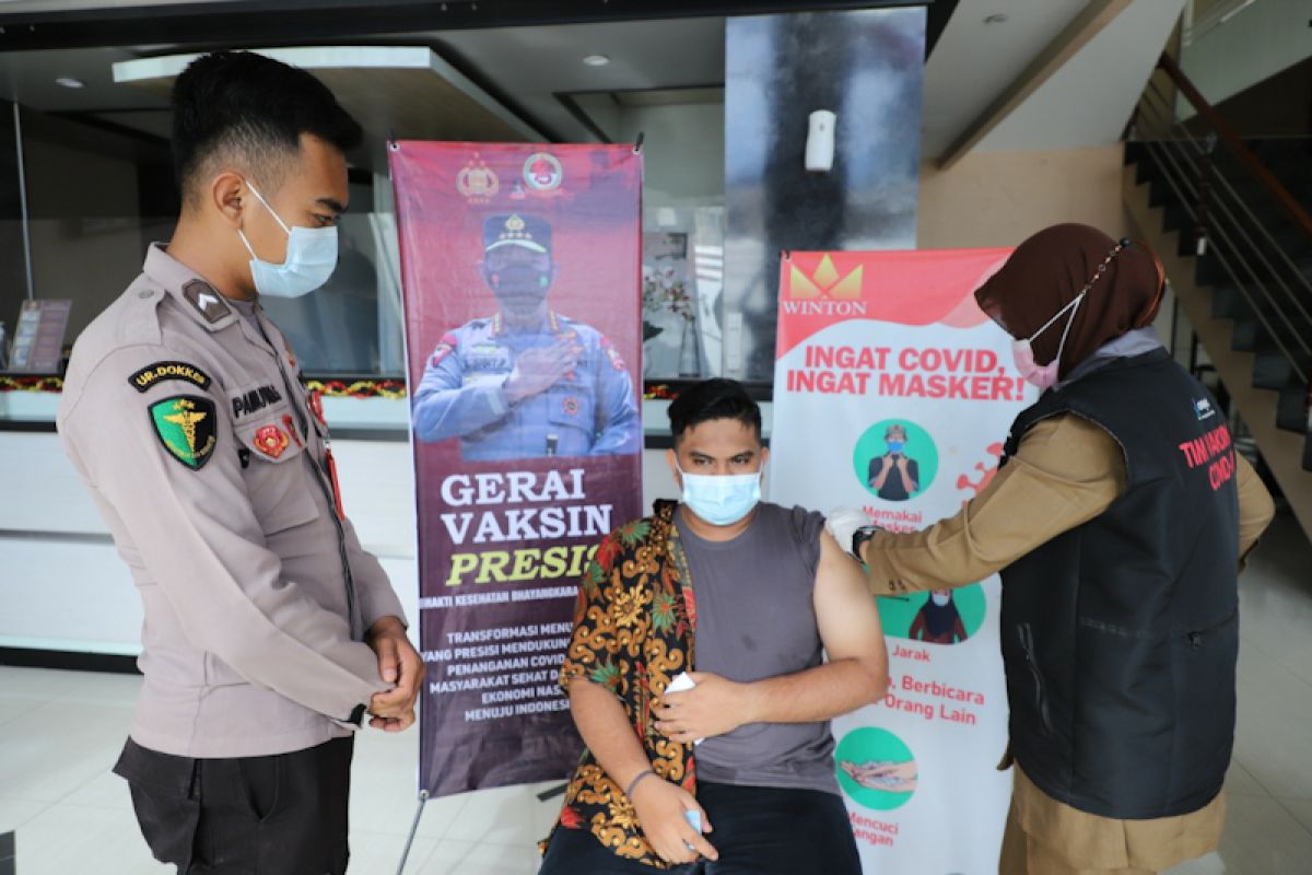 Polres Lhokseumawe buka gerai vaksinasi COVID-19 di hotel