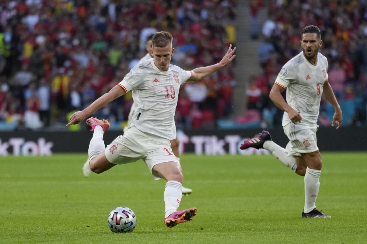 Euro 2020 - Laga semifinal, Italia vs Spanyol 0-0 pada babak pertama