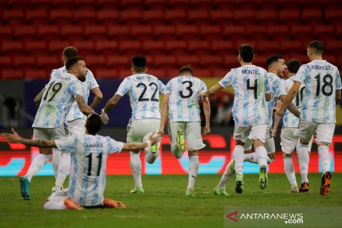 Menang adu penalti, Argentina  hadapi Brazil di final Copa America