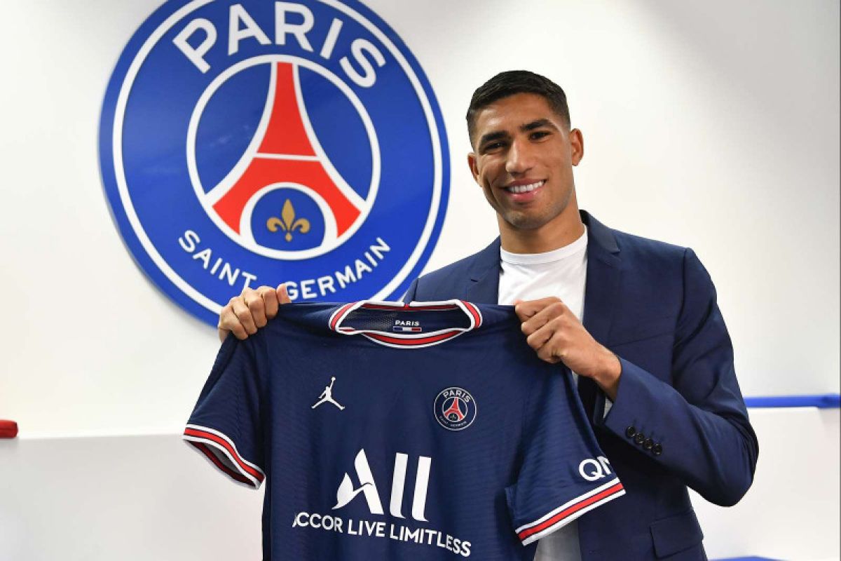 PSG umumkan Achraf Hakimi positif terinfeksi COVID-19