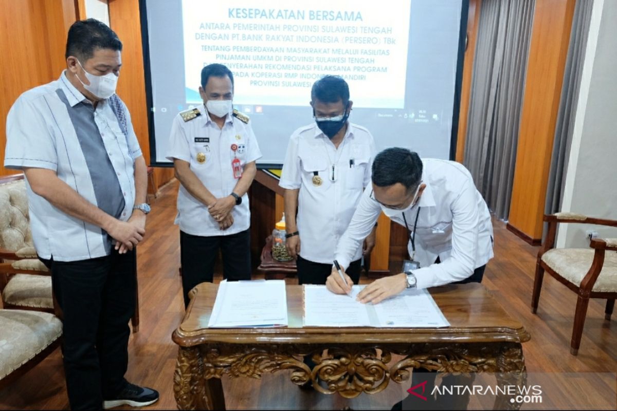 BRI-Pemprov Sulteng kerjasama fasilitasi pinjaman  UMKM untuk PEN