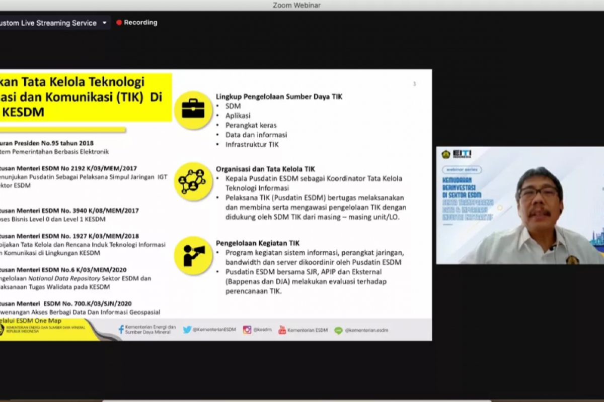 Kementerian ESDM terus tingkatkan transparansi data dan informasi