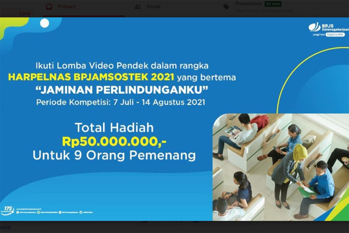 BPJAMSOSTEK gelar lomba video pendek Jaminan Perlindunganku