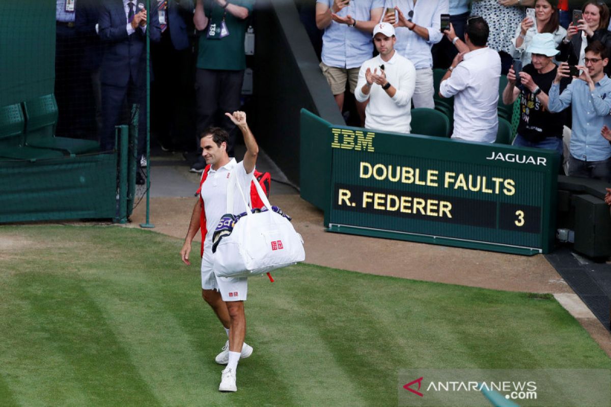 Federer mundur dari Olimpiade Tokyo karena cedera lutut