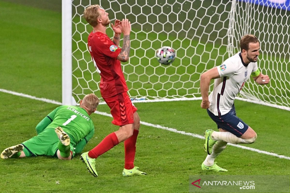 Inggris melaju ke final Euro 2020 usai tunddukan Denmark 2-1