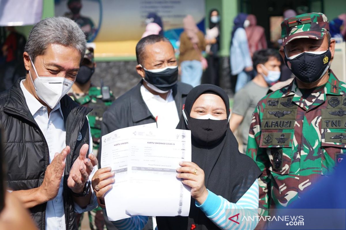 Korem 061/Suryakencana telah laksanakan vaksinasi kepada 28.000 orang