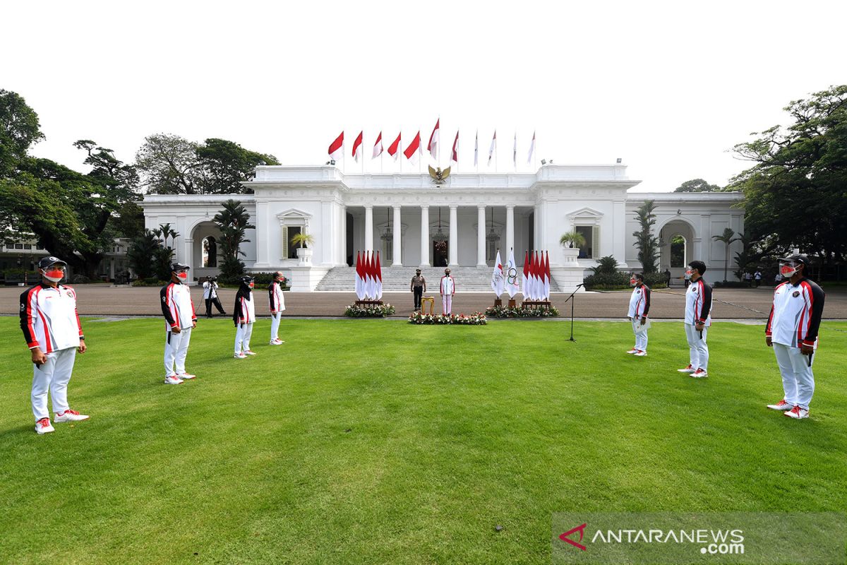 Presiden Jokowi lepas kontingen Indonesia ke Olimpiade Tokyo 2021