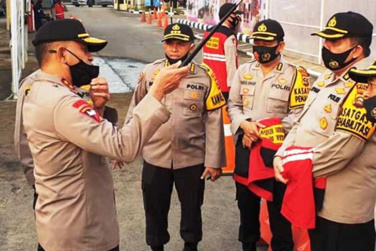 Polrestabes Palembang turunkan 320 personel  awasi pengetatan PPKM