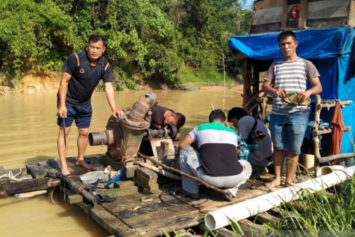 Dalam tiga hari, Polres tangkap empat pelaku tambang emas tanpa izin