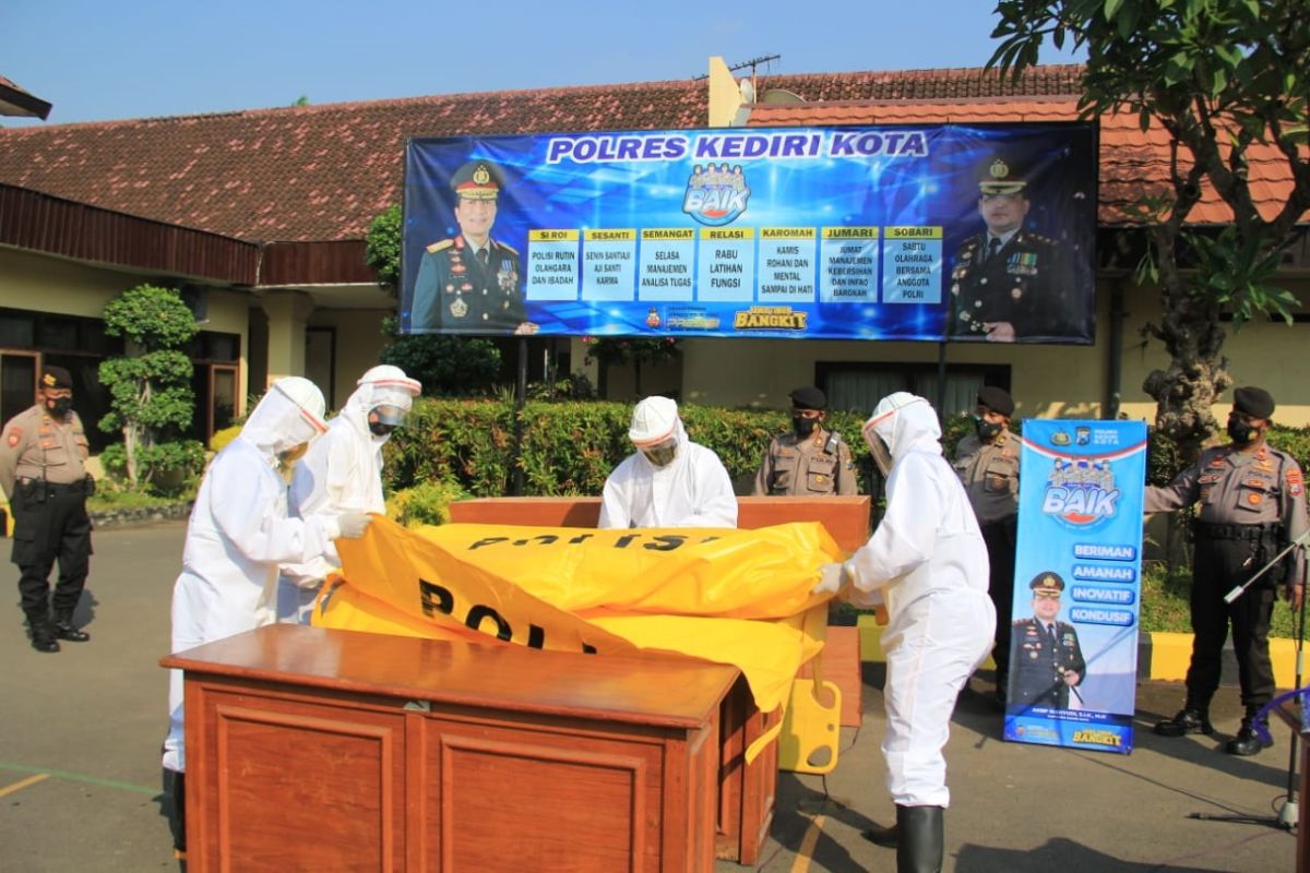 Polres Kediri Kota  bentuk tim pemulasaraan jenazah COVID-19