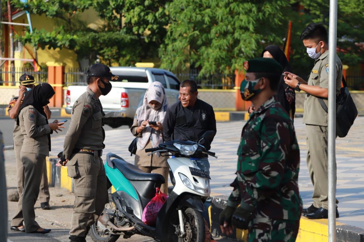 Puluhan warga kembali terjaring razia yang digelar tim terpadu Covid-19 Pessel