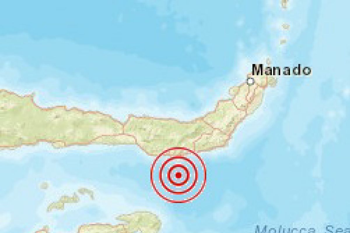 Gempa tektonik magnitudo 5,9 guncang Sulut