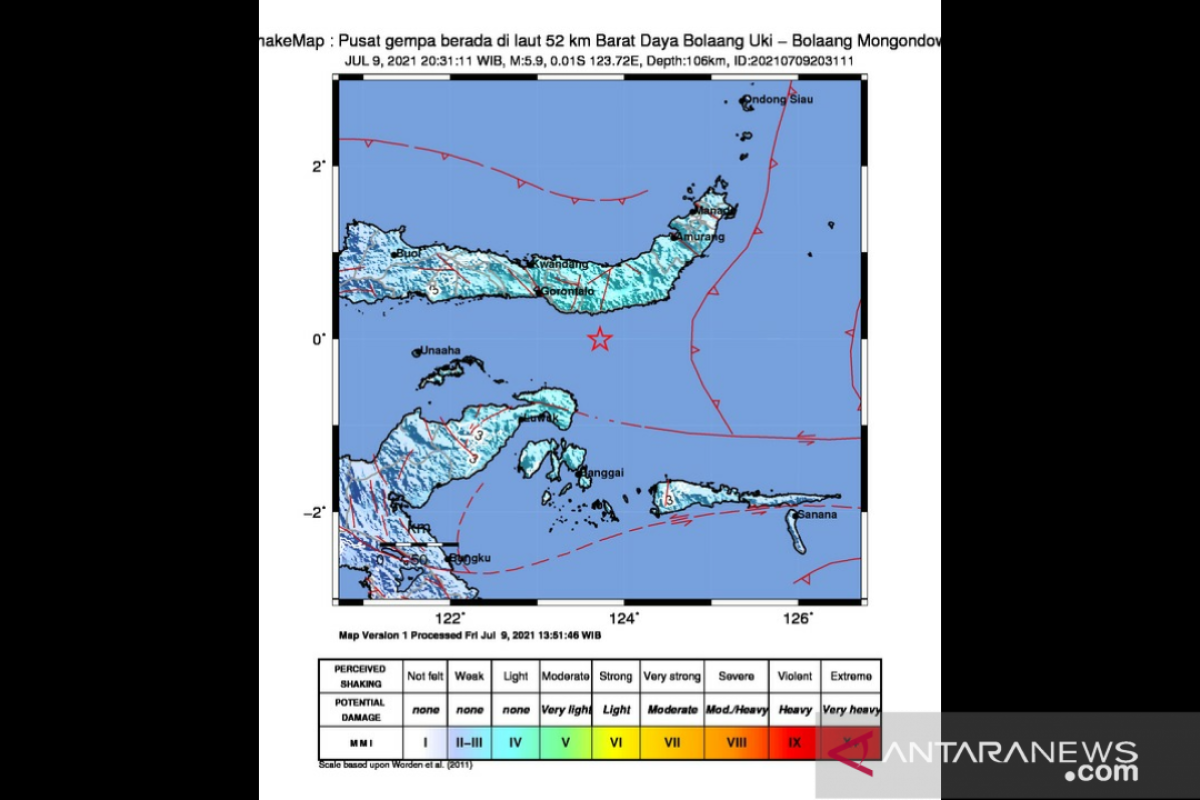 BNPB : Bolaang Mongondow diimbau waspada dan siaga dampak gempa