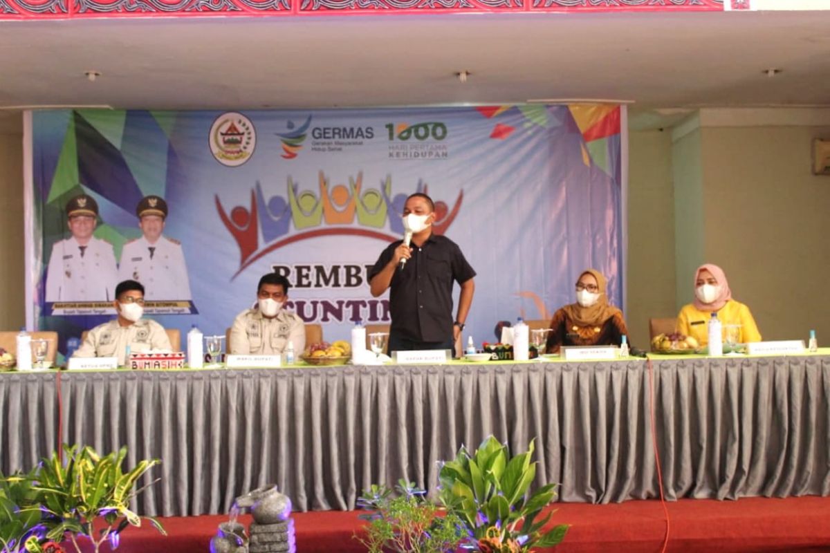 Bupati Tapanuli Tengah buka rembuk stunting tahun 2021