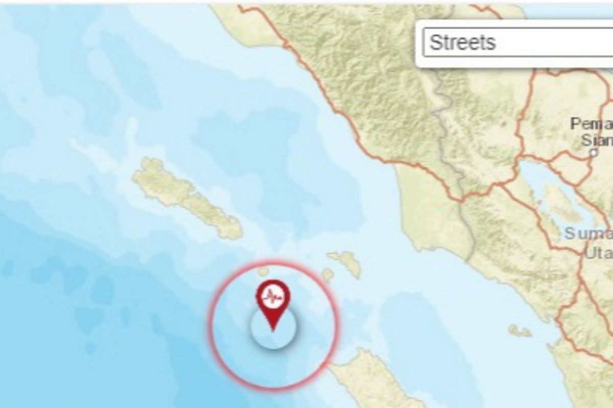 Gempa magnitudo 5,6 guncang perairan Nias Utara