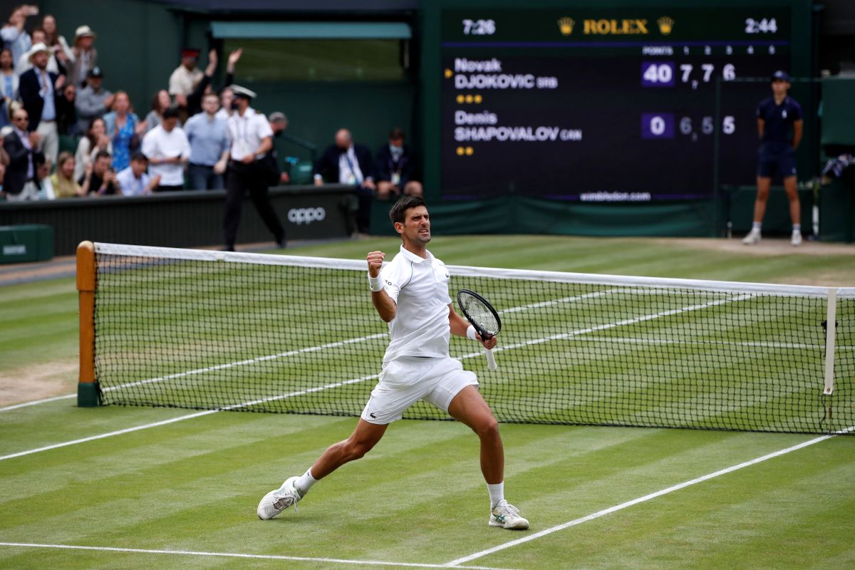 Djokovic bertemu Berrettini di final Wimbledon setelah Jinakkan Shapovalov