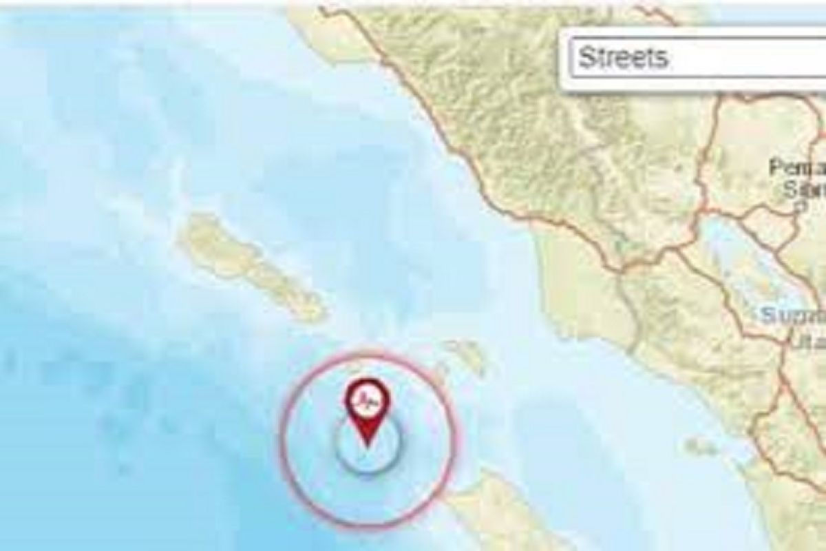 Gempa bumi magnitudo 5,6 Nias Utara terasa hingga Kota Gunungsitoli