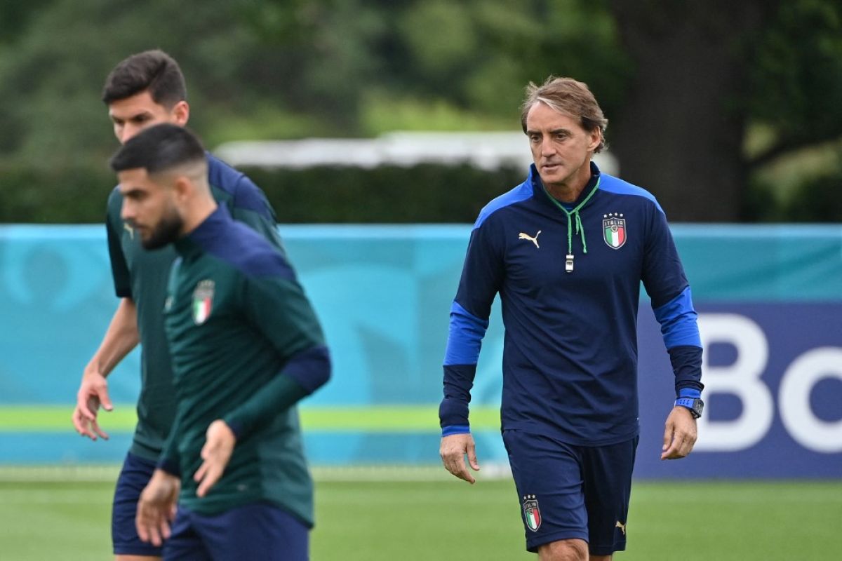 Mancini ingin Italia juarai Euro 2020  dengan sepak bola menyerang