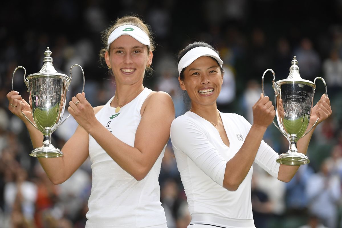 Petenis putri Taiwan sabet gelar ganda Wimbledon untuk ketiga kalinya