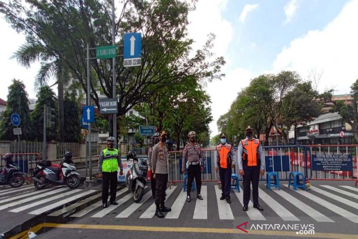 Polresta Surakarta memperpanjang penutupan ruas Jalan Slamet Riyadi