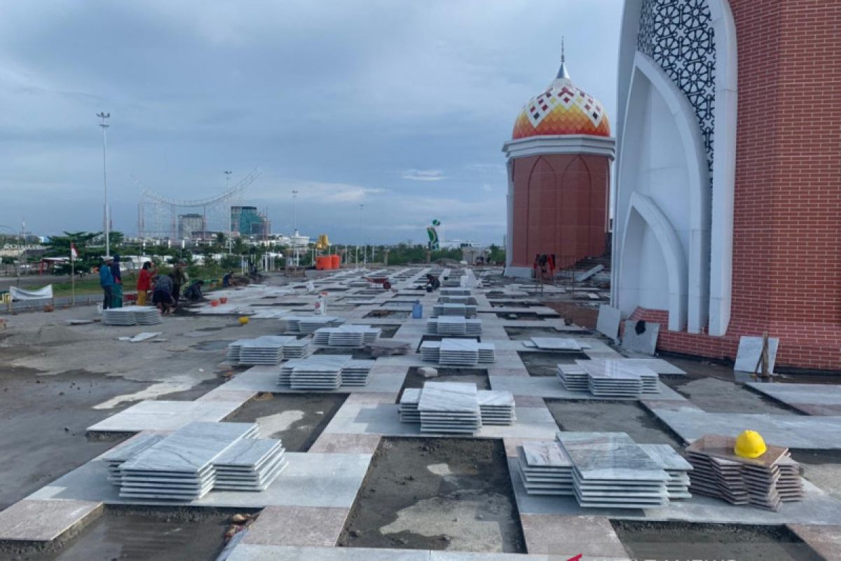 Pembangunan Masjid 99 Kubah di Makassar pada tahap III tidak capai target