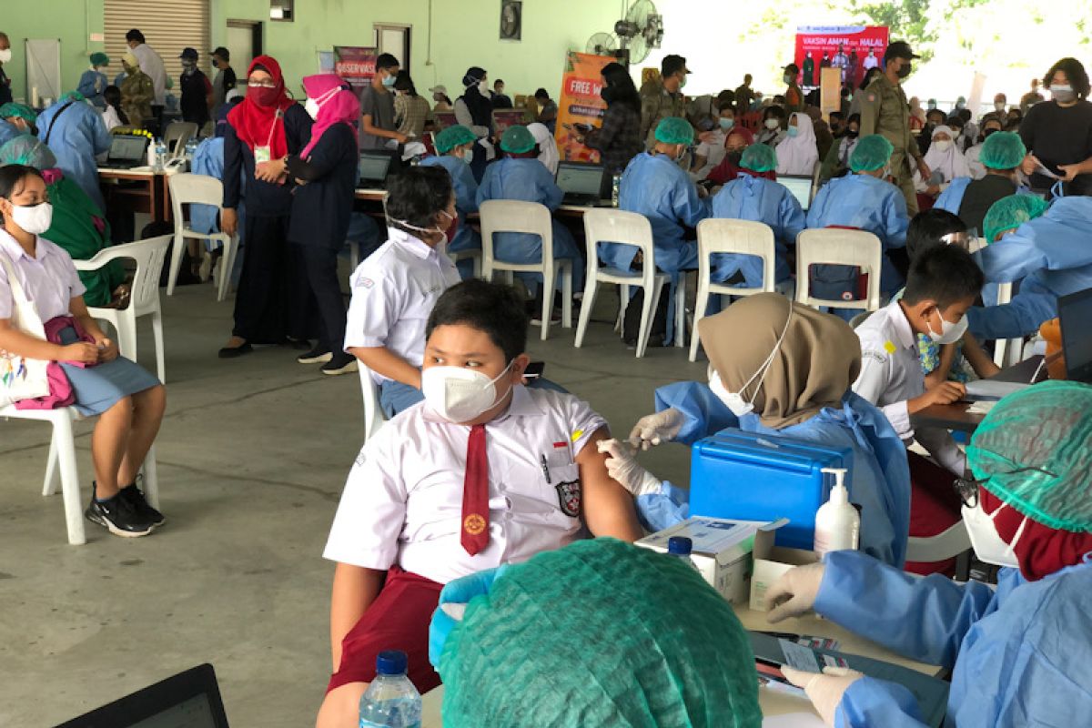 Kota Yogyakarta awali pelaksanaan vaksinasi untuk anak diikuti 250 pelajar