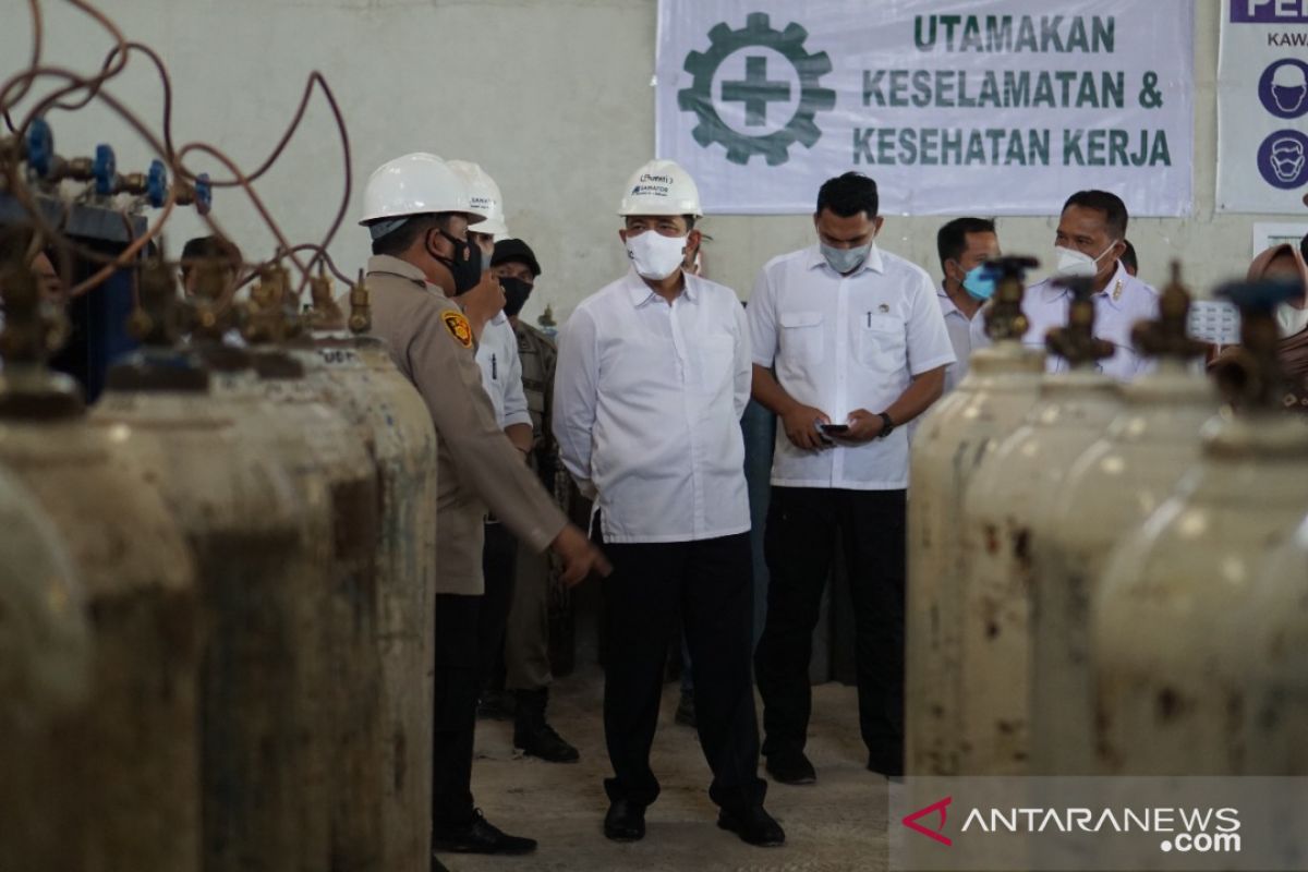 Bupati OKU sidak terminal pengisian oksigen milik PT Aneka Gas Industri