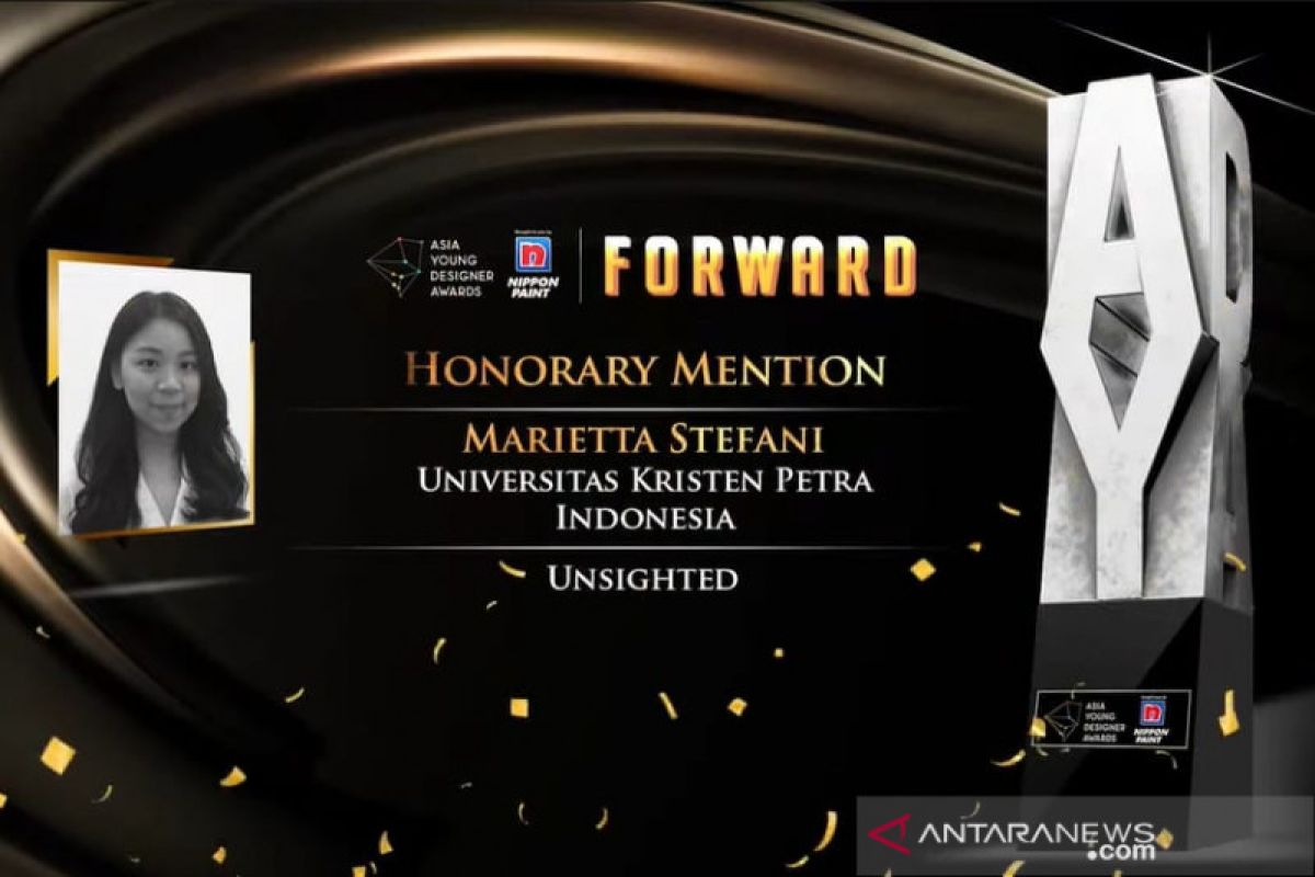 Marietta Stefani sabet predikat Honorary Mention  Asia Young Designer