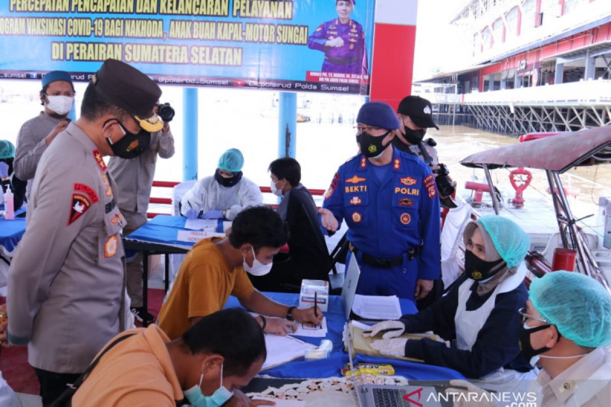 Polda Sumsel buka  layanan vaksinasi terapung untuk ABK