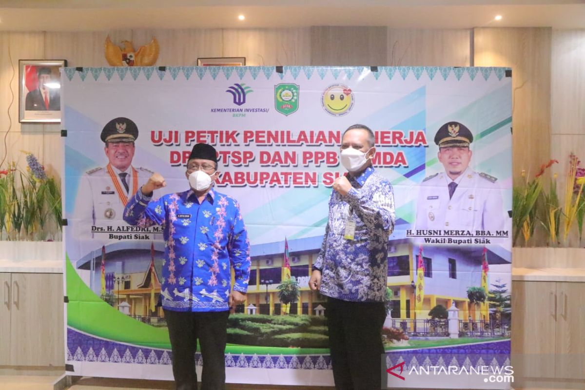 Dinilai Kementerian Investasi, DPMPTSP Siak masuk sembilan besar nasional