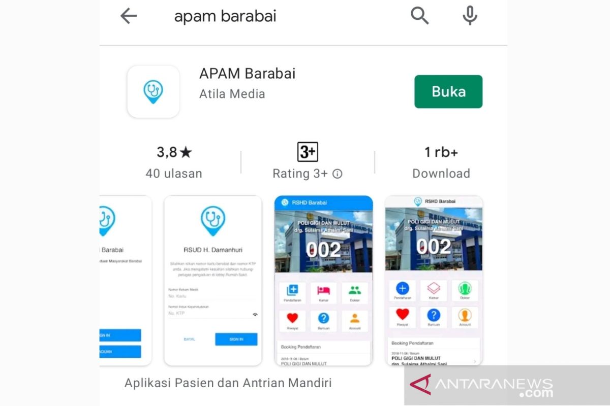 Masuk Top 99, Aplikasi pelayanan RSHD 'APAM Barabai'  dikeluhkan