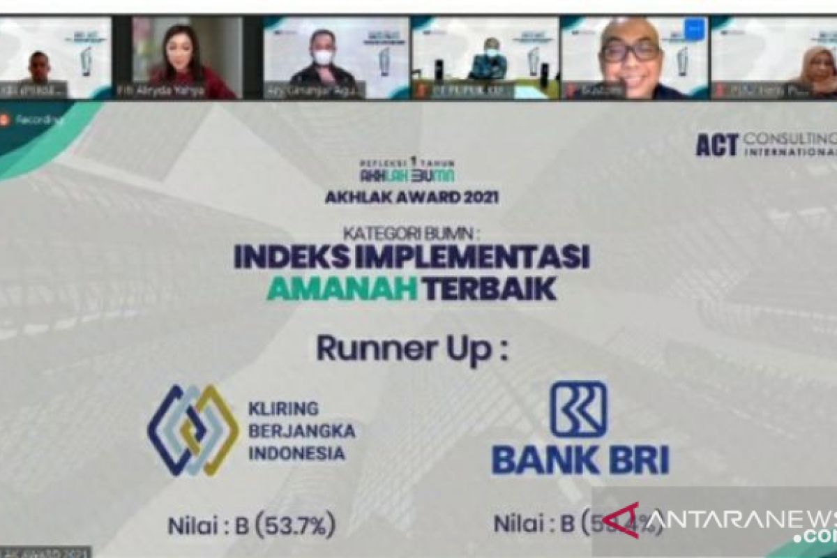 KBI raih empat penghargaan di ajang AKHLAK Award 2021