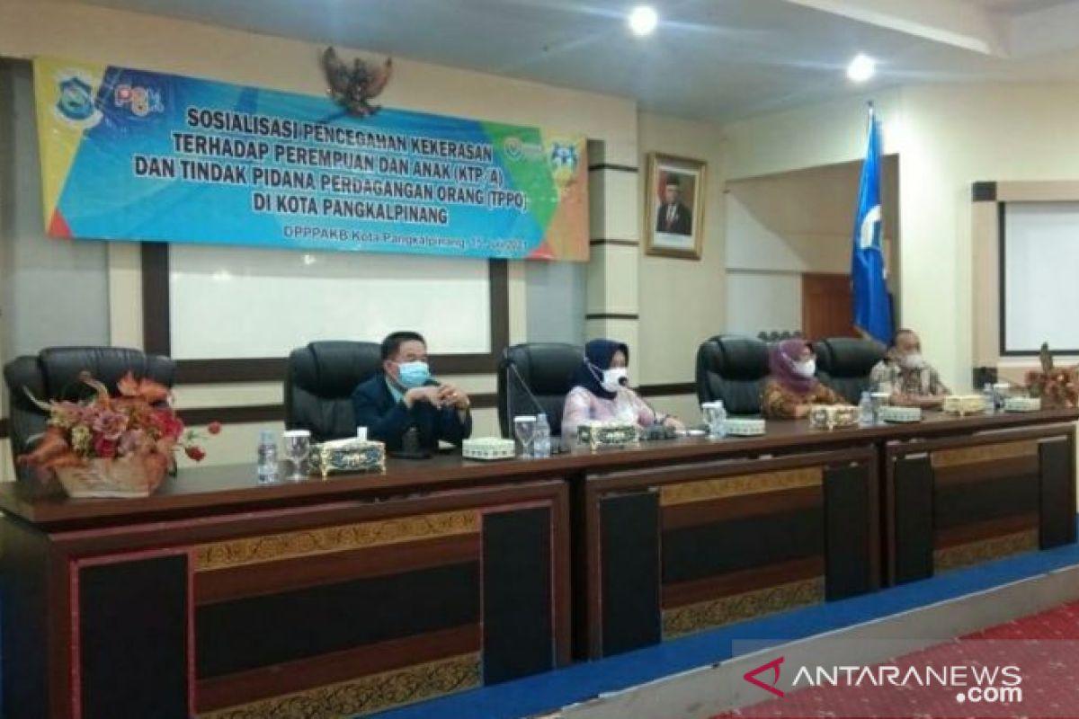 Sekda Pangkalpinang buka sosialisasi pencegahan kekerasan perempuan, anak dan perdagangan orang