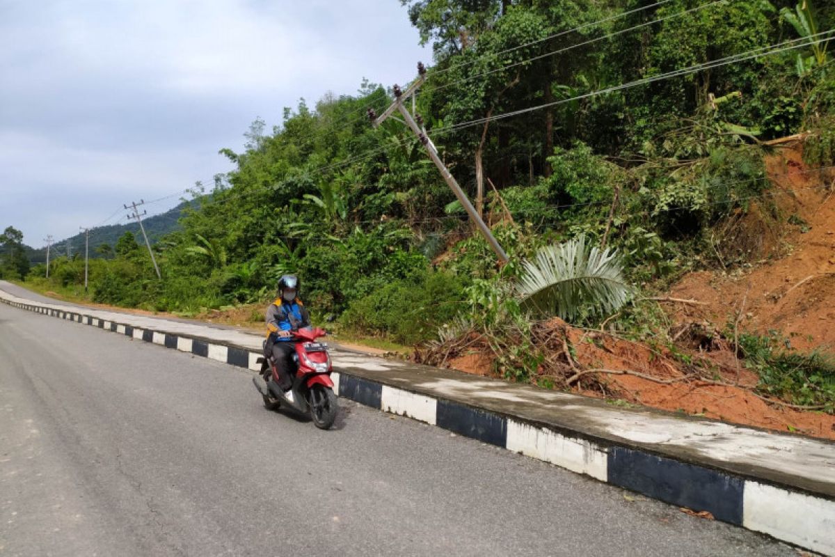 PLN fokus perbaiki gardu dan tiang listrik yang tumbang di Kayong Utara