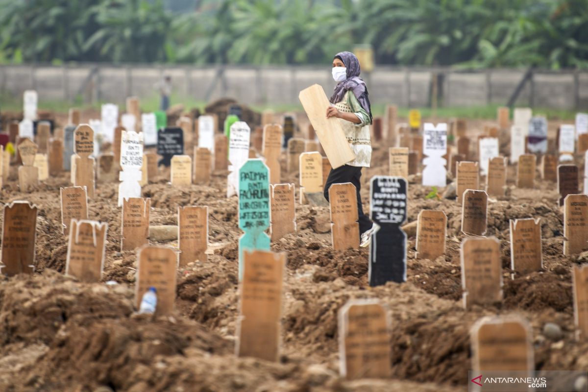 Beban kerja petugas makam TPU Rorotan berkurang signifikan