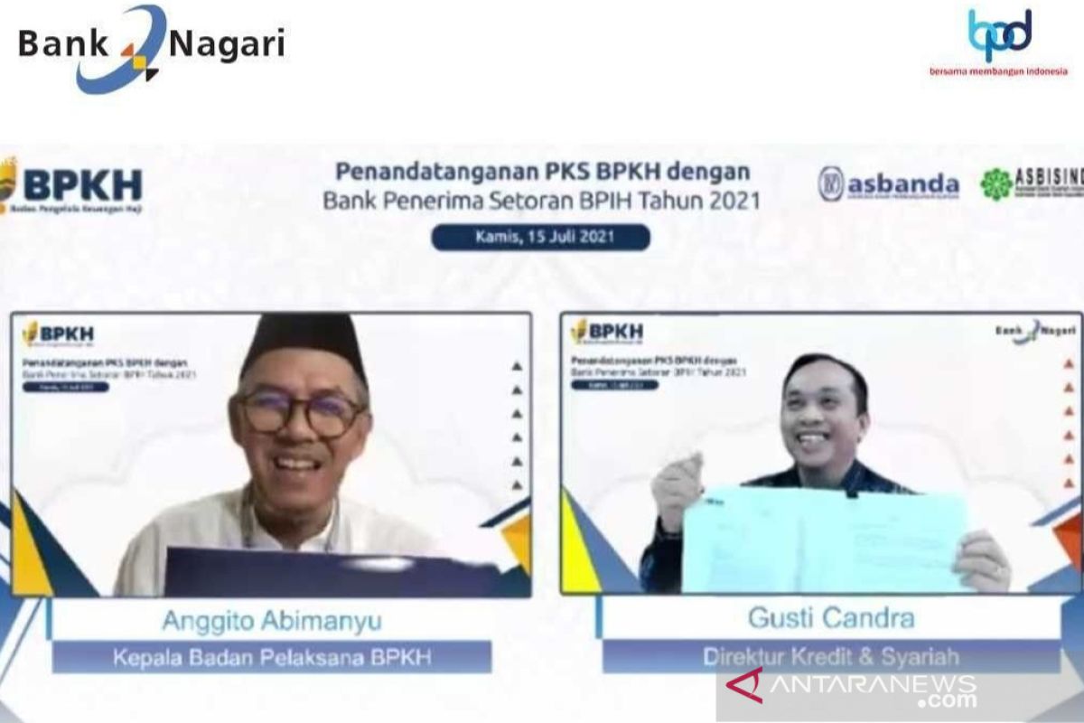 Bank Nagari sepakati kerja sama dengan BPKH terkait penerimaan biaya haji