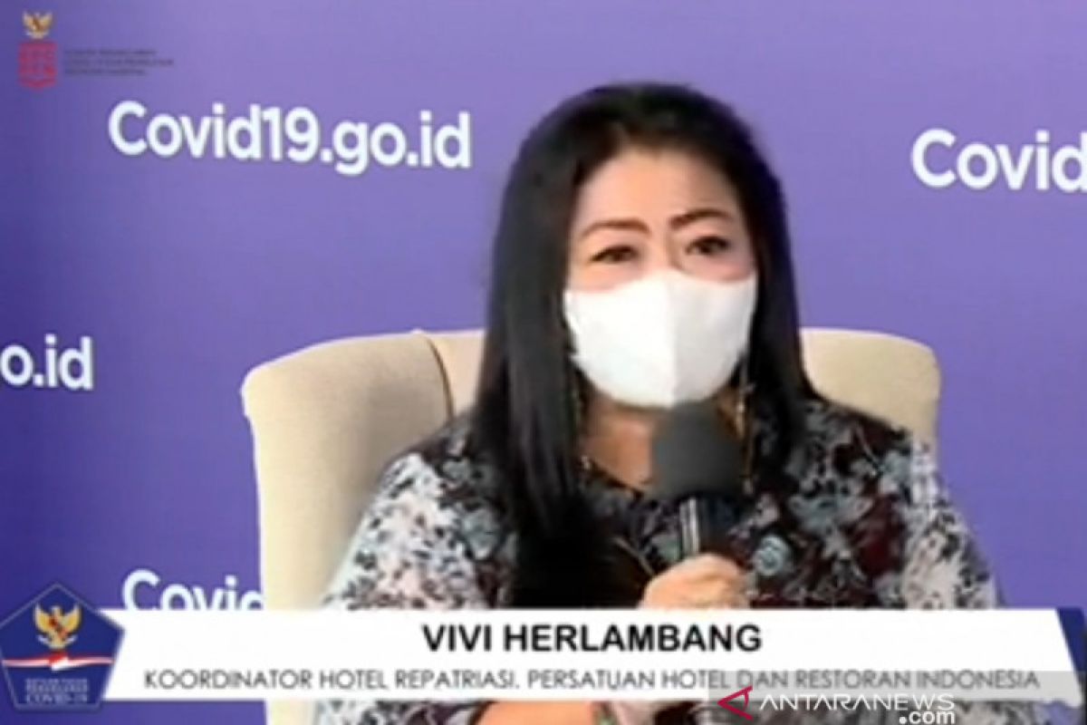 PHRI: Tarif hotel karantina berdasarkan klasifikasi bintang