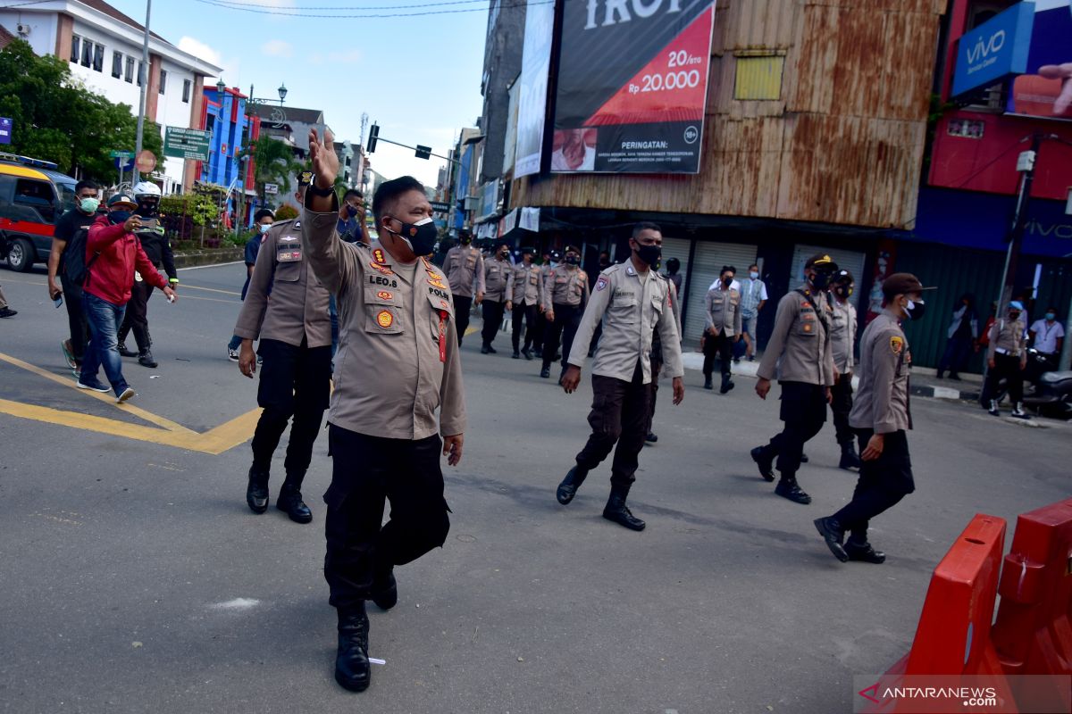 Polisi tangkap terduga provokator dalam demonstrasi tolak PPKM Ambon