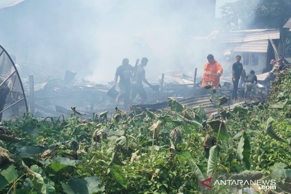 Kebakaran kembali terjadi di belakang Pasar Dabo