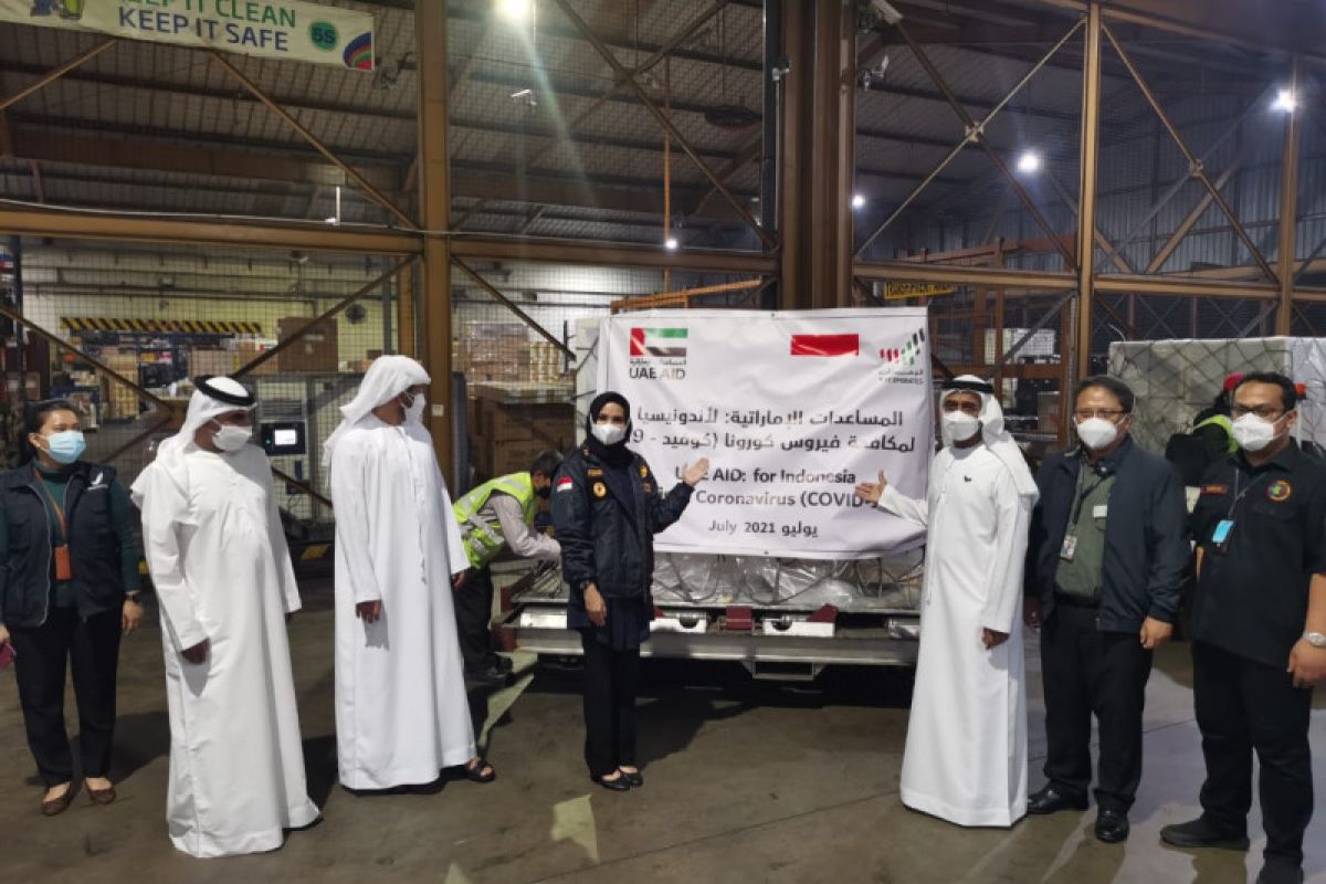 UAE kirim bantuan alat kesehatan ke Indonesia atasi COVID-19 varian Delta