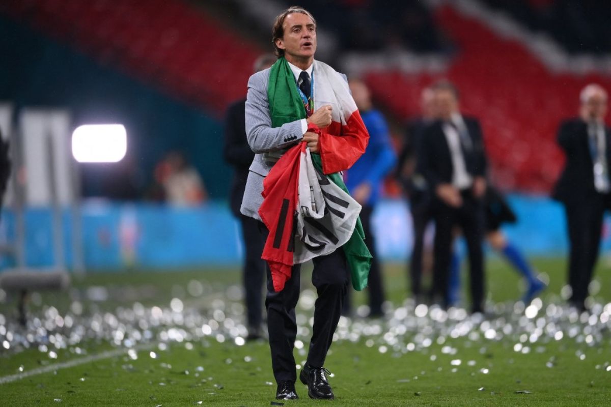 Mancini yakini Italia bisa semakin kuat sebelum Piala Dunia 2022