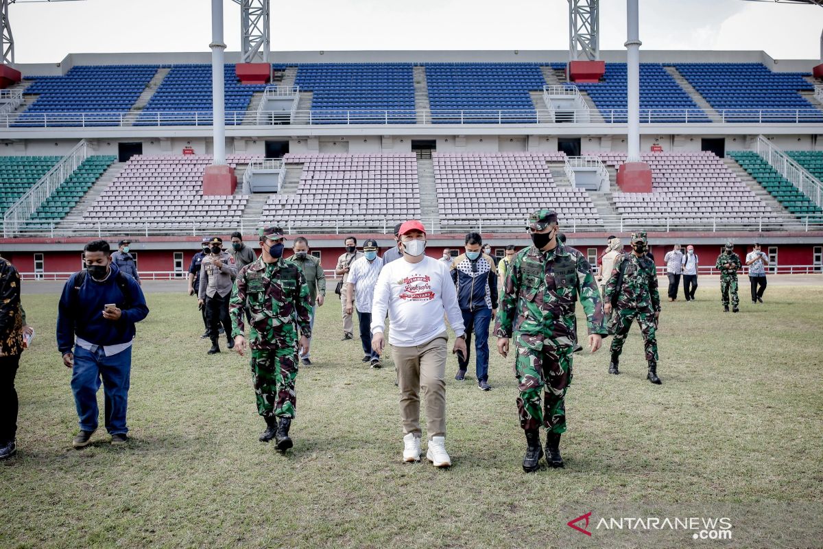 Stadion Jember Sport Garden tempat isolasi ratusan prajurit TNI pulang dari Papua